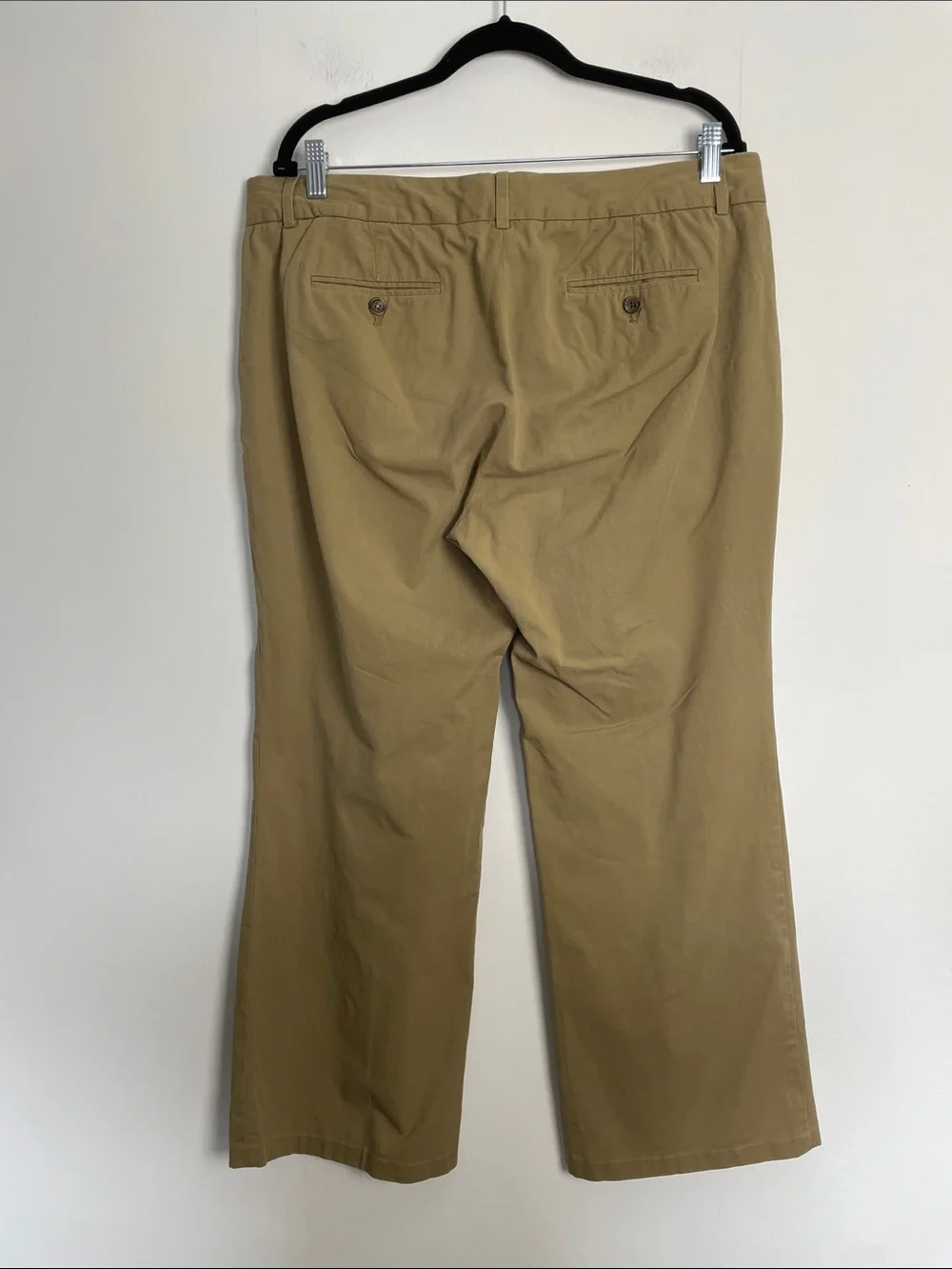 J Crew Cafe Wide Leg Women's 14 Sugar Brown Chino Trouser Business Casual Pants
